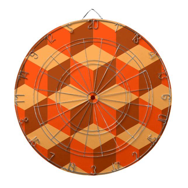 Tabla Dardos Cubos Laranja (Frente)