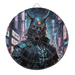Tabla Dardos Cyberpunk Demon Samurai