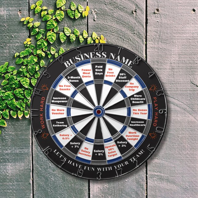 Tabla Dardos Dart Board Custom for Company from Boss to Funcion (Business decision is difficult, our dartboard may help, via the dartboard playing with your staff.)