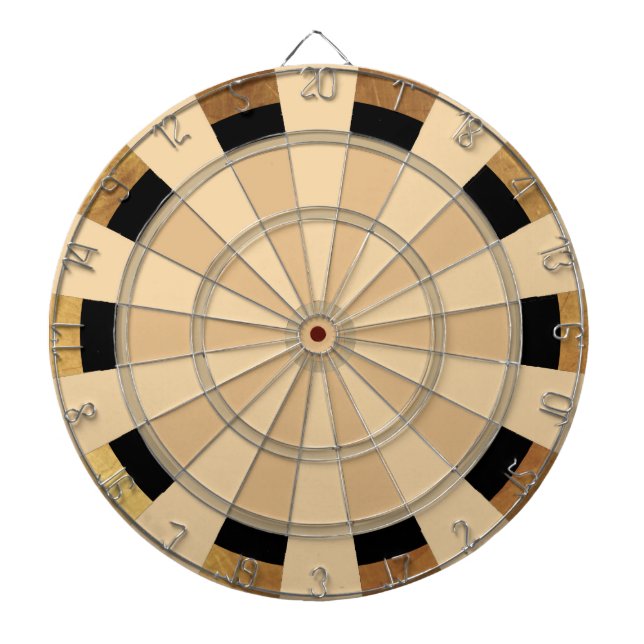 Tabla Dardos Dart Board de Regulamentação de Combo Brown e Tan (Frente)