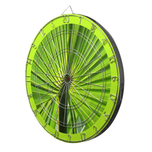 Tabla Dardos Dart Board - Palm Frond com Fronteira (Frente Direita)