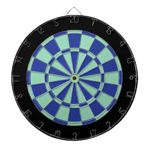 Tabla Dardos Dart Board: Verde Mint, Azul Real E Preto
