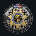 Tabla Dardos Dart Personalizado do Serviço de Polícia Americano<br><div class="desc">Não hoje caras ruins! O prato perfeito para policiais e para qualquer um na polícia. Apresenta um crachá de polícia personalizado com texto e número de crachá personalizáveis. Basta mudar a fonte "YOURNAME" com a sua família, cidade ou nome comercial. Você também pode mudar o número na parte inferior do...</div>