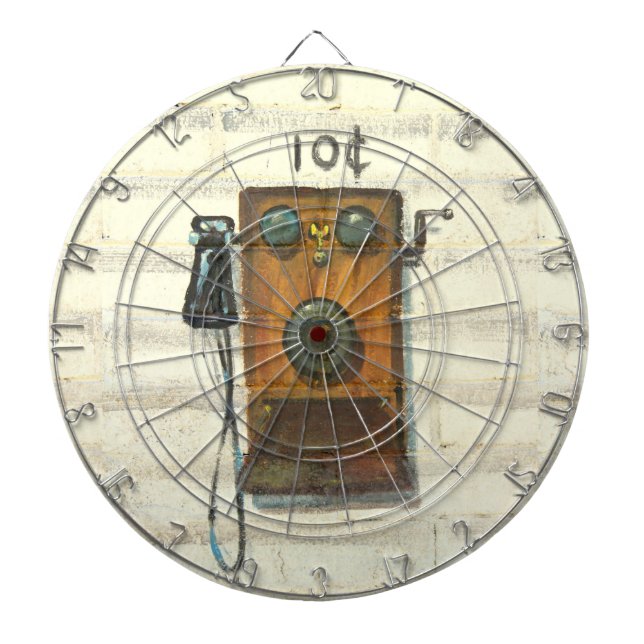 Tabla Dardos dartboard antigo do telefone de parede (Frente)