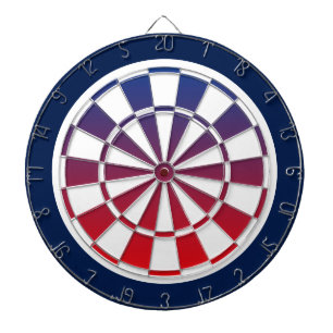Tabla Dardos dartboard azul, branco e vermelho de perda de mari