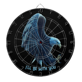 Tabla Dardos Dartboard Bald Eagle Heart Custom Quote Loyalty 1