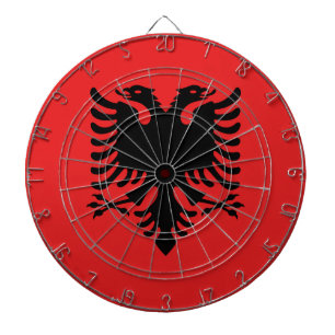 Tabla Dardos Dartboard com a bandeira de Albânia