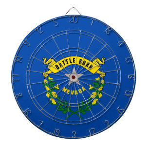 Tabla Dardos Dartboard com a bandeira de Nevada, EUA