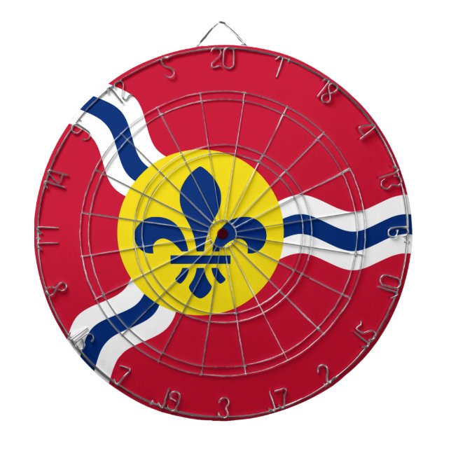 Tabla Dardos Dartboard com Bandeira de Ruas. Missouri (Frente)