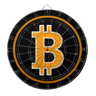 Tabla Dardos Dartboard da moeda de Cryptocurrency do símbolo do