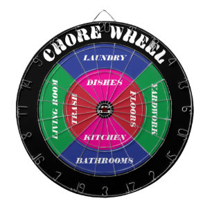 Tabla Dardos Dartboard da roda da tarefa com tarefas
