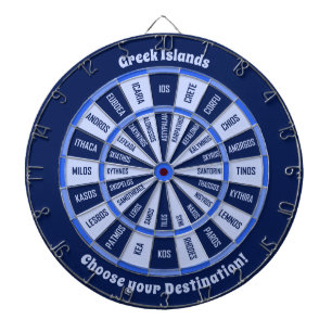 Tabla Dardos Dartboard das Ilhas Gregas