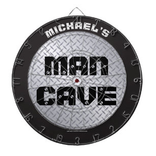 Tabla Dardos Dartboard de Caverna Industrial Diamondplate