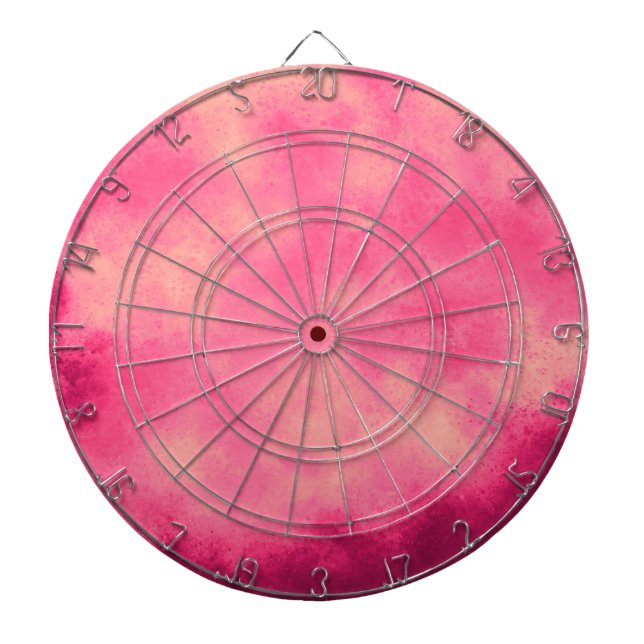 Tabla Dardos Dartboard de Efeito de Nuvem de Areia Rosa (Frente)
