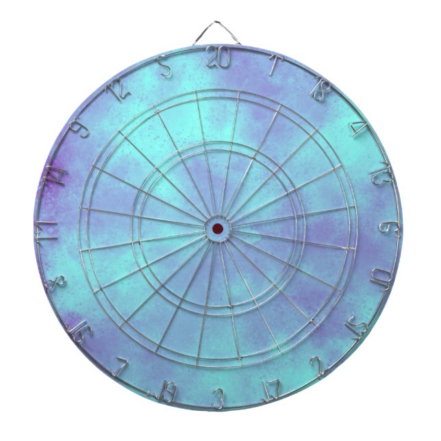 Tabla Dardos Dartboard de Efeito de Nuvem de Tempestade Roxa (Frente)