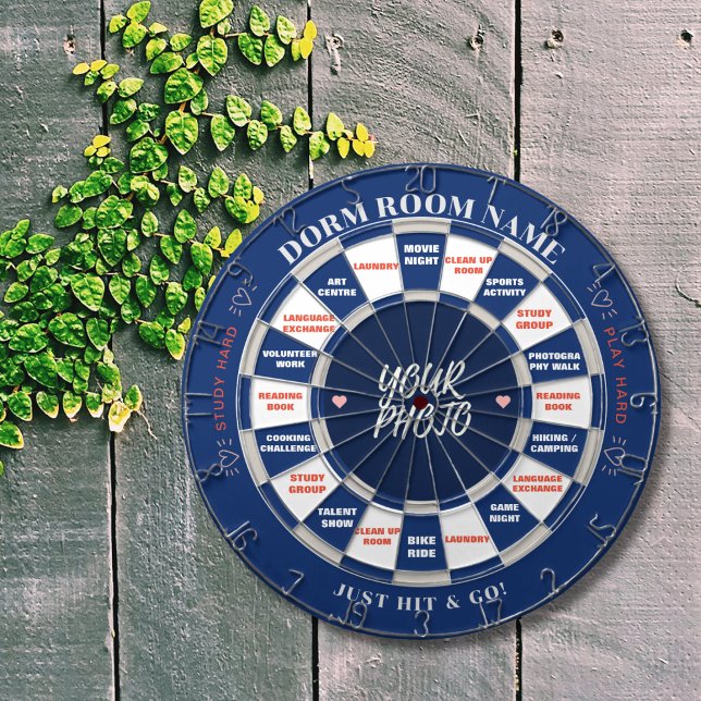 Tabla Dardos Dartboard De Foto Personalizada Para Decisão De At (One dartboard serves two functions, you may play in traditional way, or use it for your weekend plan)