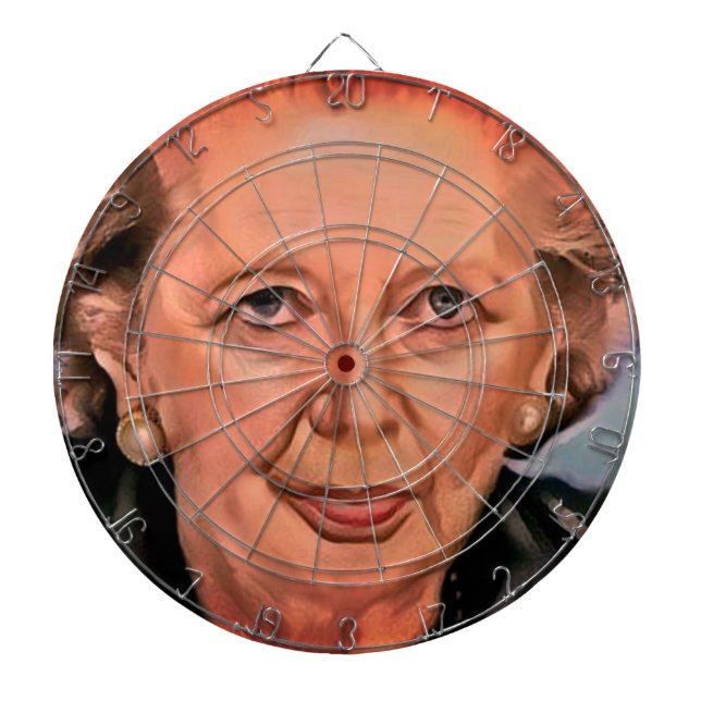 Tabla Dardos Dartboard de Margaret Thatcher (Frente)