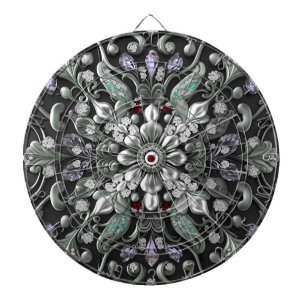 Tabla Dardos Dartboard Decorativa Roxo