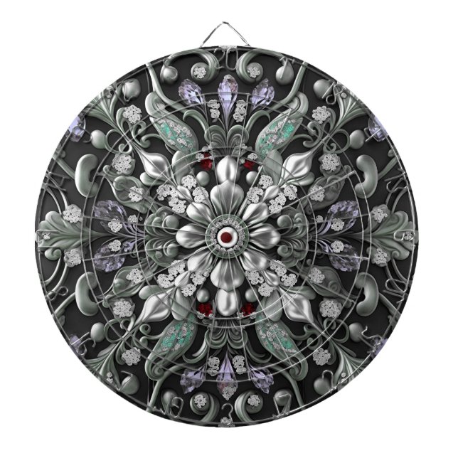 Tabla Dardos Dartboard Decorativa Roxo (Frente)
