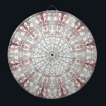 Tabla Dardos Dartboard Decorativo do Lace Branco Elegante<br><div class="desc">Bela prancheta decorativa de rendas brancas</div>