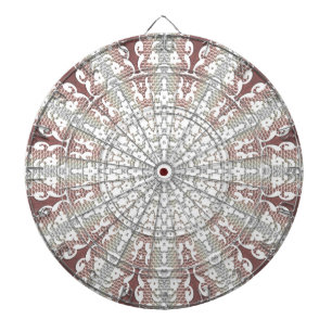 Tabla Dardos Dartboard Decorativo do Lace Branco Elegante