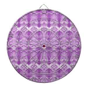 Tabla Dardos Dartboard Decorativo Roxo