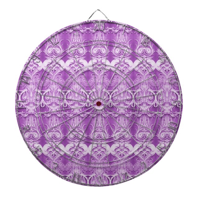 Tabla Dardos Dartboard Decorativo Roxo (Frente)