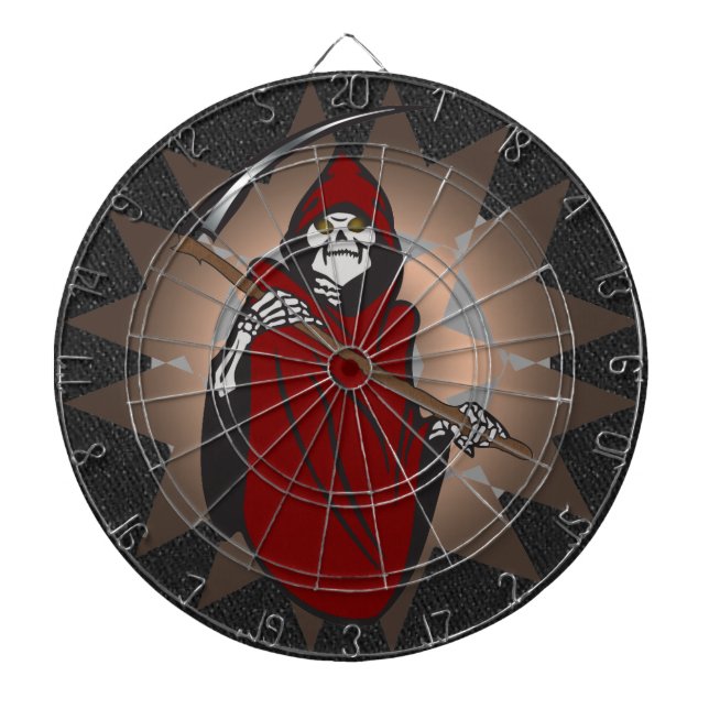 Tabla Dardos Dartboard do crânio do Ceifador (Frente)