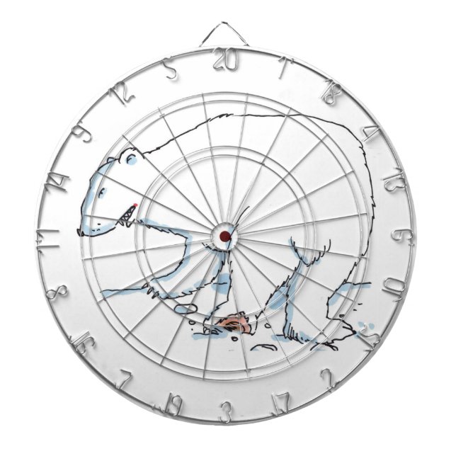 Tabla Dardos dartboard do Urso Polar (Frente)