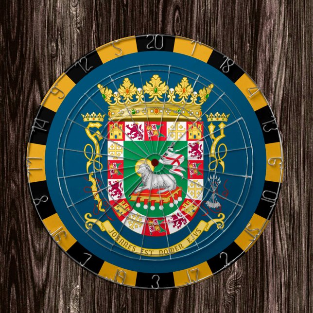 Tabla Dardos Dartboard e Flag de Porto Rico / conselho de jogos (Criador carregado)