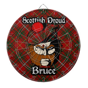 Tabla Dardos Dartboard escocês do Tartan de Bruce do clã