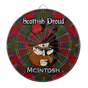Tabla Dardos Dartboard escocês do Tartan de McIntosh do clã