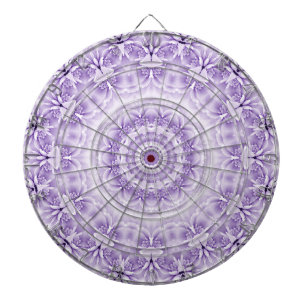 Tabla Dardos Dartboard Flores Brancas Roxas