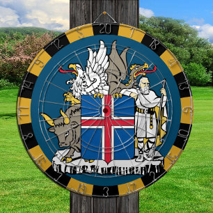 Tabla Dardos Dartboard Islândia & Flag dardos / conselho de jog