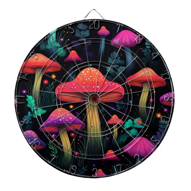 Tabla Dardos Dartboard Midnight Mushroom (Frente)