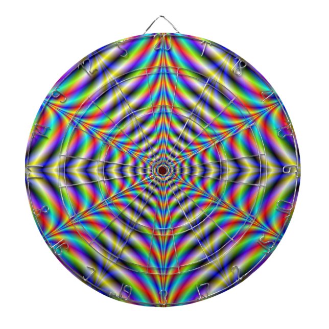 Tabla Dardos Dartboard Neon Web (Frente)