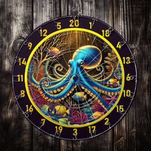 Tabla Dardos Dartboard Octopus Profundidades de Crimson