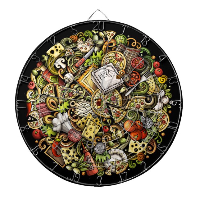 Tabla Dardos Dartboard PIZZA (Frente)