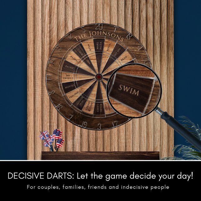 Tabla Dardos Dartboard Rustic Dartboard [Efeito Russo da Madeir (Criador carregado)