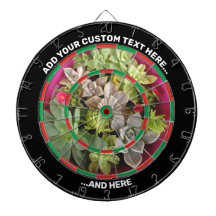 Dartboard Suculta com Texto Personalizado