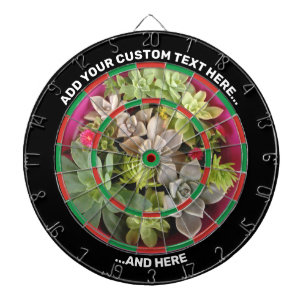 Tabla Dardos Dartboard Suculta com Texto Personalizado