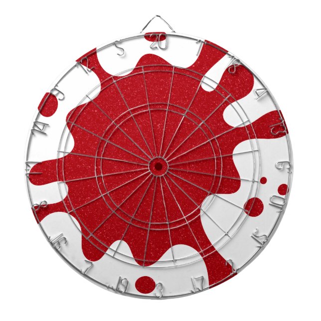 Tabla Dardos Dartboard Vermelho Tomate com Efeito de Explosão – (Frente)