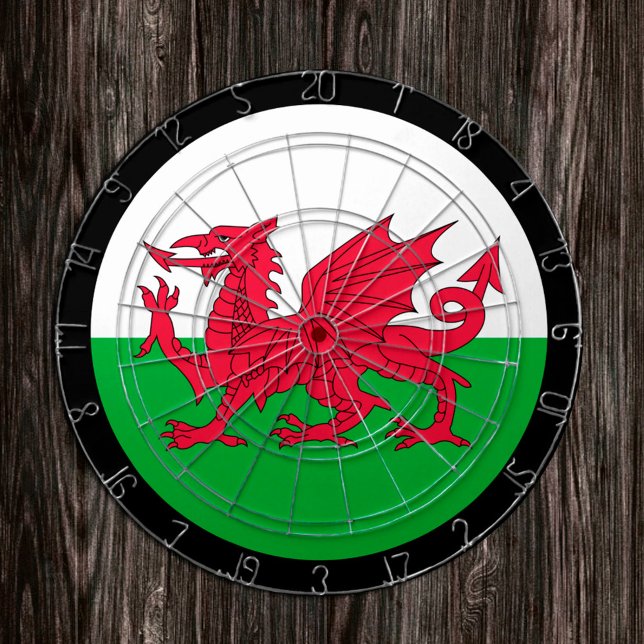 Tabla Dardos Dartboard & Welsh Flag dardos País de Gales / cons (Criador carregado)