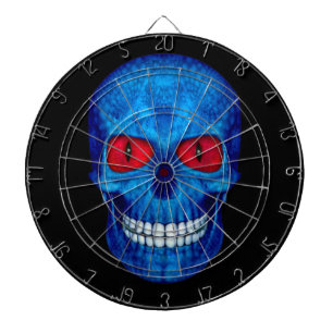 Tabla Dardos Dartboards brancos vermelhos da gaiola do crânio