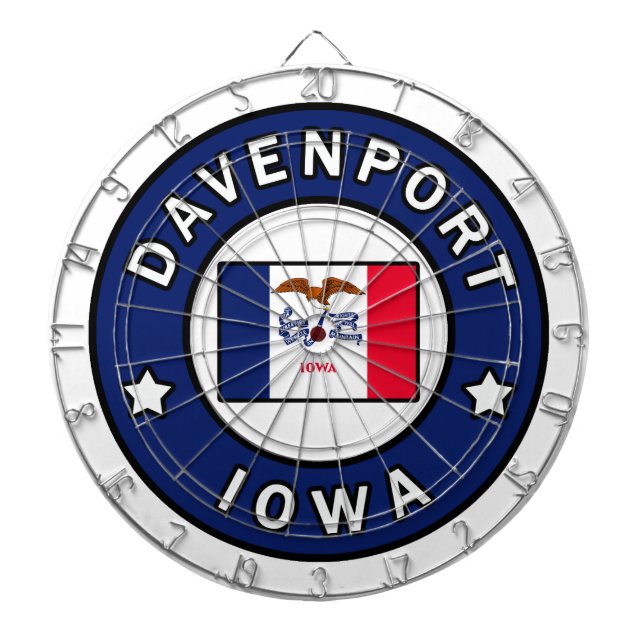 Tabla Dardos Davenport Iowa (Frente)