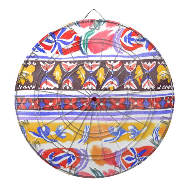 Tabla Dardos decor romeno tradicional (Frente)