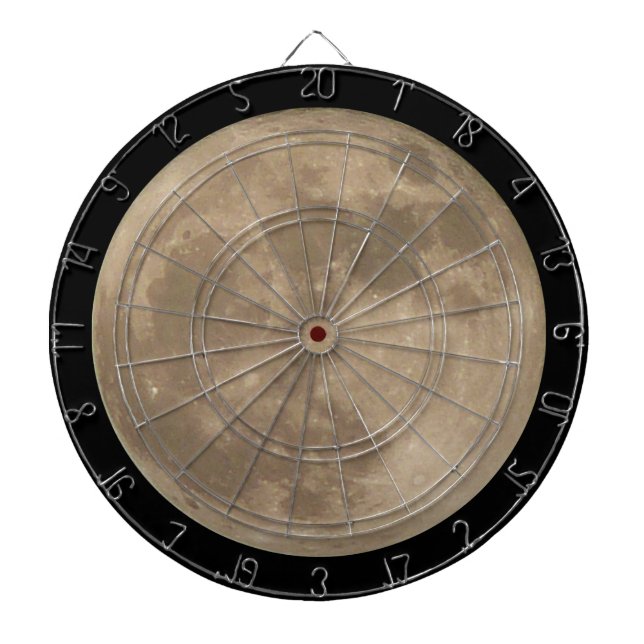 Tabla Dardos Decoração da Astronomia de Lua Cheia (Frente)