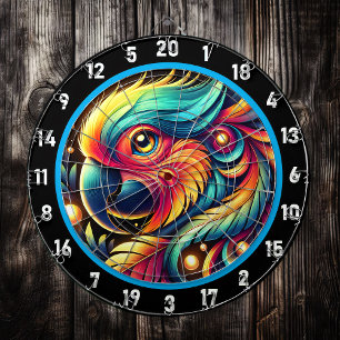 Tabla Dardos Decoração do quadro de papagaios tropicais
