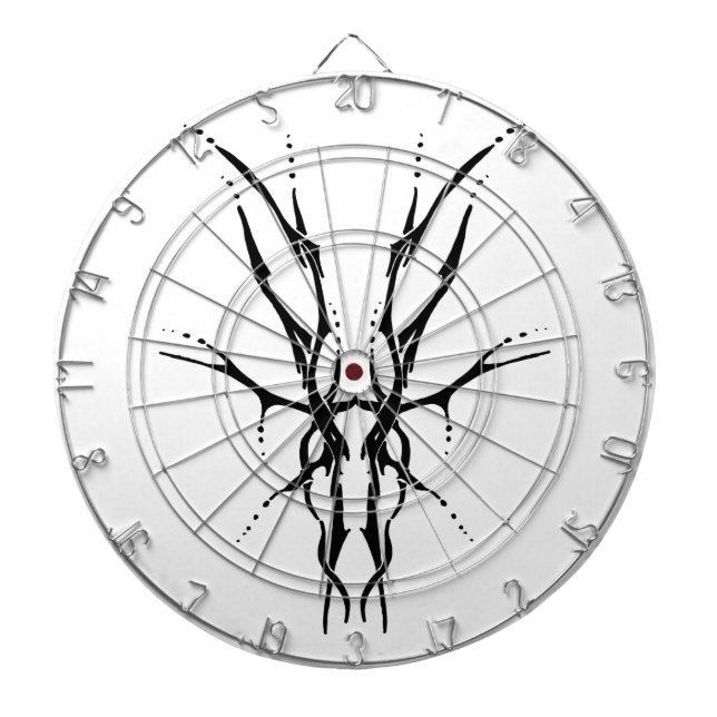 Tabla Dardos Deer Skull Tribal Design para Caçadores de veados  (Frente)