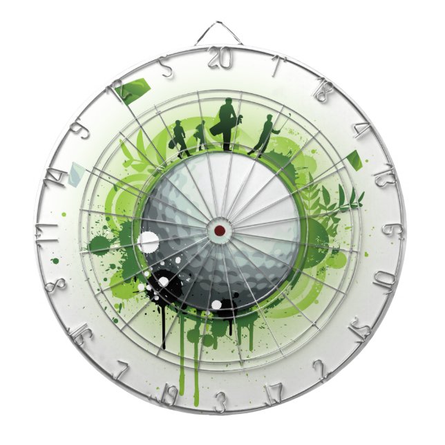 Tabla Dardos Deixe-nos Tee fora para o golfe (Frente)